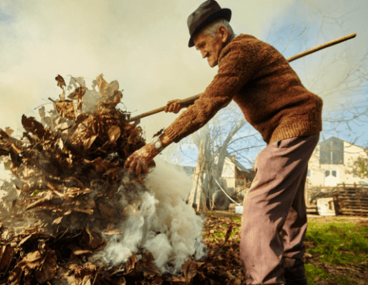 Харьковские спасатели предупреждают о запрете сжигания листвы листя