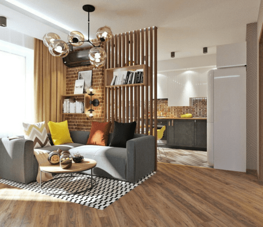 Интерьерные трюки с использованием люстр: зонирование помещения